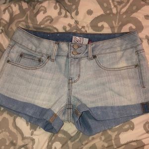denim shorts